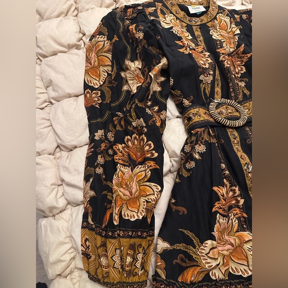 FARM Rio Majestic Garden Beaded Buckle Long Sleeved Mini Dress - Picture 4 of 7